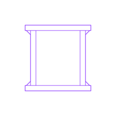 Buildings Steel Columns Welded Box Outline Drawing Svg Vector, Free Vectors File